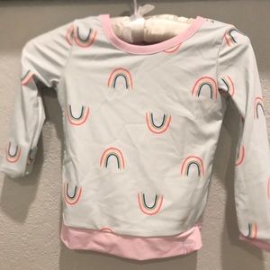 SweetHoney Rainbows Rash guard and bottoms